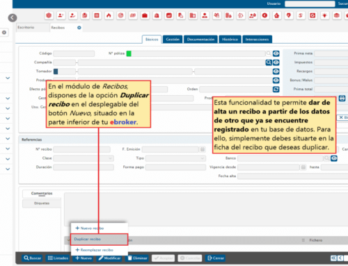 729. Recibos – Duplicar recibos