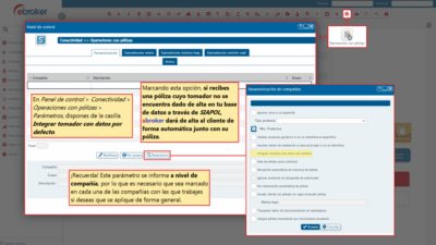 733 – Op. con pólizas – Integrar tomador con datos por defecto