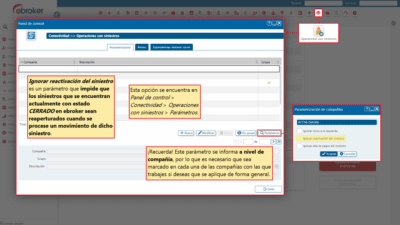 735 – Operaciones con siniestros – Ignorar reactivación del siniestro