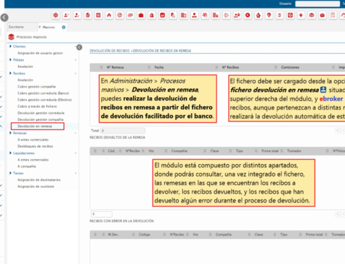 737. Procesos masivos – Devolución de recibos en remesa a través de fichero