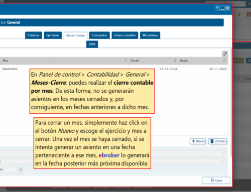 741. Cierre contable por mes