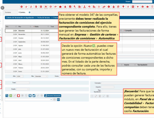 753. Facturación de comisiones automática