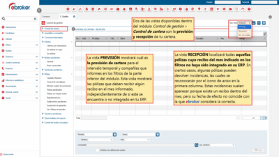 754 – Control de previsión y recepción de cartera